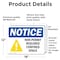 Signmission 12 in H x 18 in W, Vinyl Decal, Rectangle, Non-Permit Required Confined Space OS-2PACK-NS-D-1218-L-16238 - alternate 3